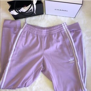 Adidas purple pants Small
